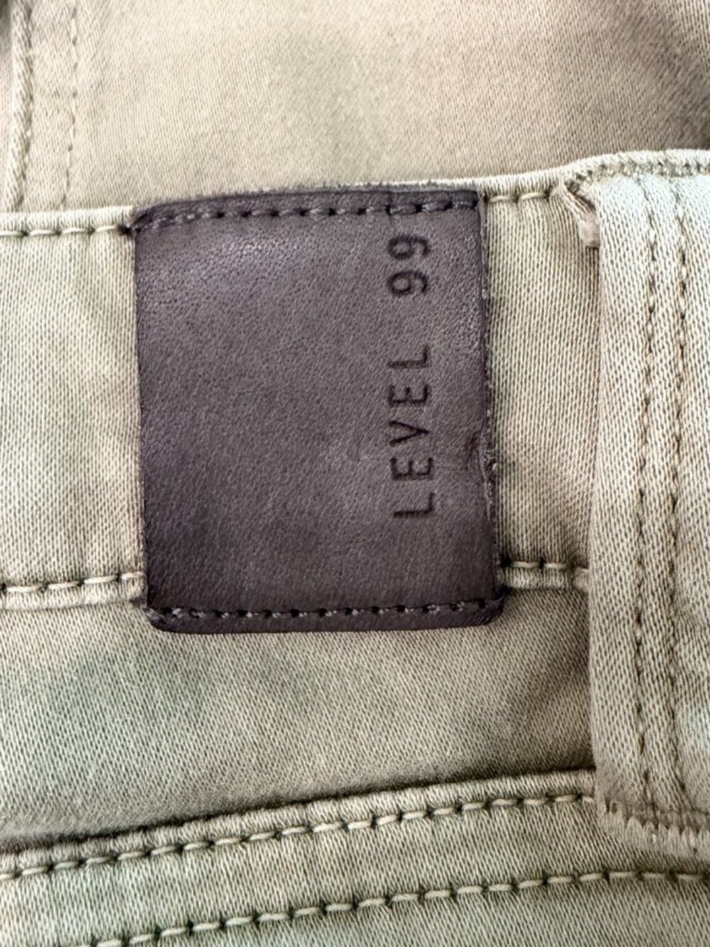 Level 99 / Anthropologie Olive Green Skinny Jean - Size 27 - Picture 8 of 8